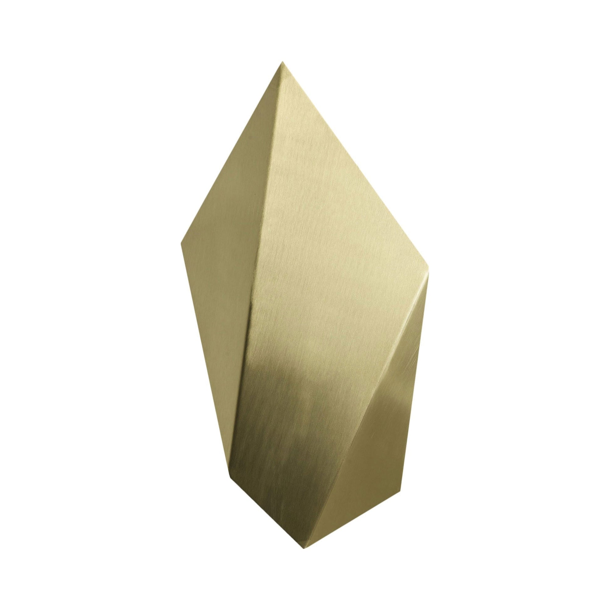 Abstract Wall Light in Satin Brass.