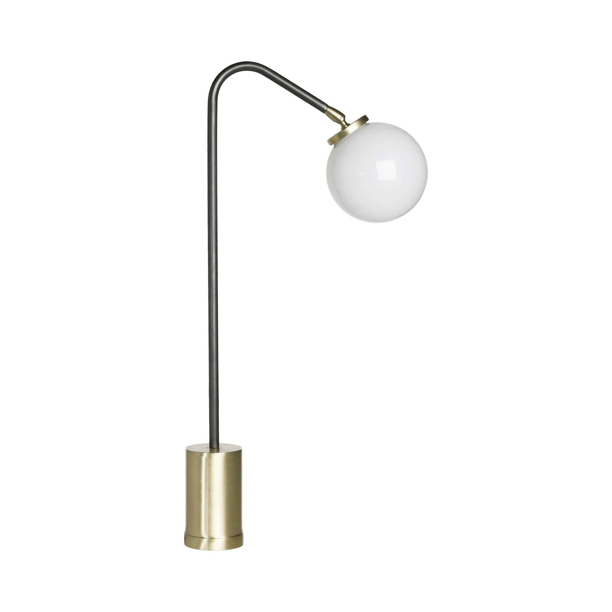 Array Opal Table Light in Bronze/Satin Brass.