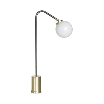 Array Opal Table Light in Bronze/Satin Brass.