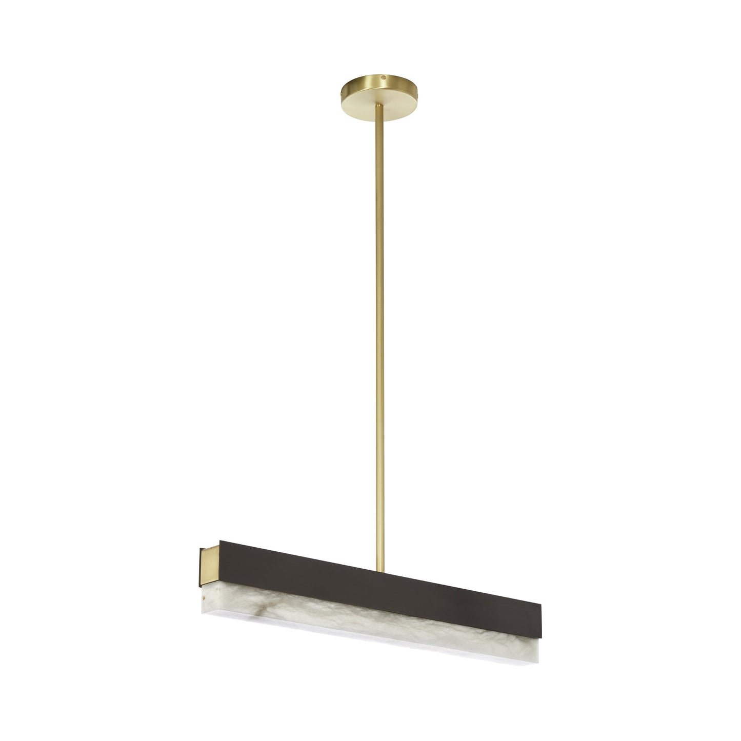 Artes Single LED Pendant Light in Bronze With Bronze (Small).