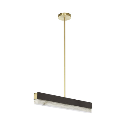 Artes Single LED Pendant Light in Bronze With Bronze (Small).