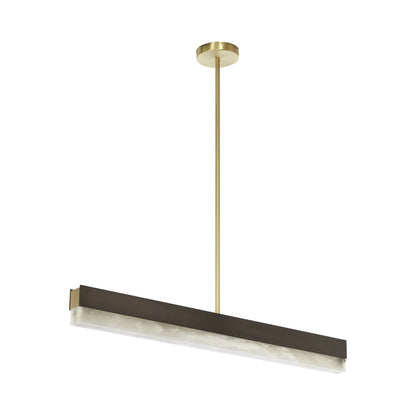 Artes Single LED Pendant Light in Bronze With Bronze (Medium).