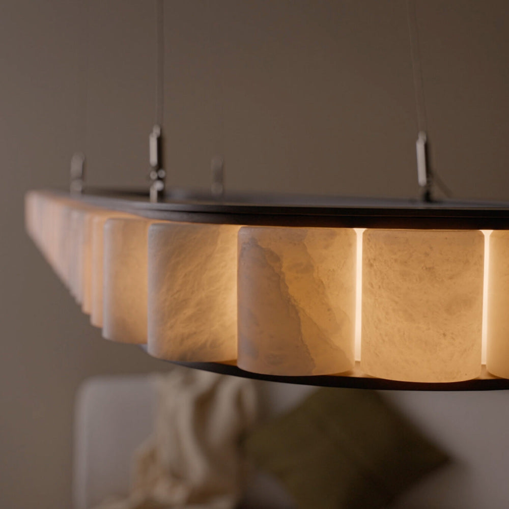 Avalon Oval LED Chandelier in Detail.