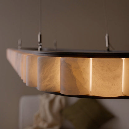 Avalon Oval LED Chandelier in Detail.