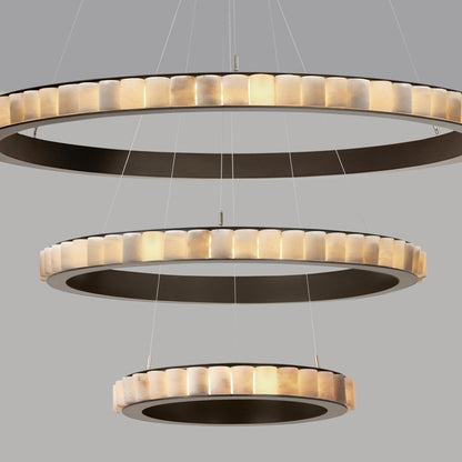Avalon Triple LED Chandelier in Detail.
