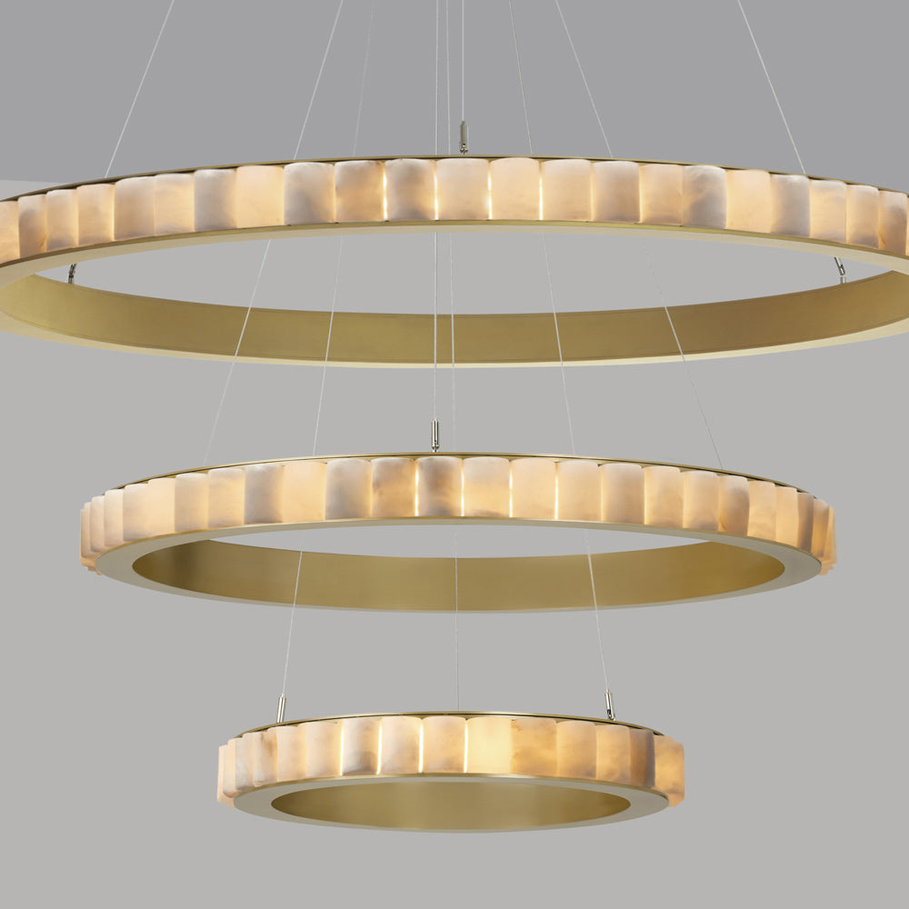 Avalon Triple LED Chandelier in Detail.