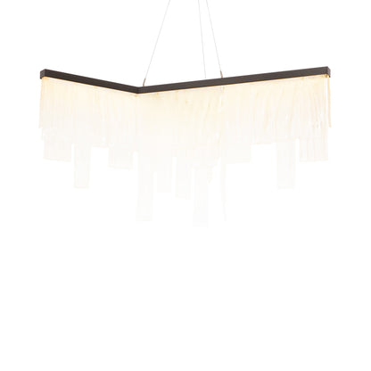 Cascata LED Chandelier in Bronze.