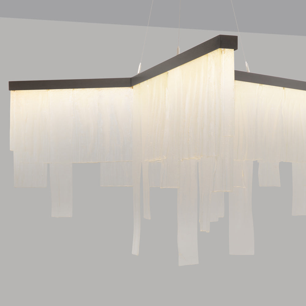 Cascata LED Chandelier in Detail.