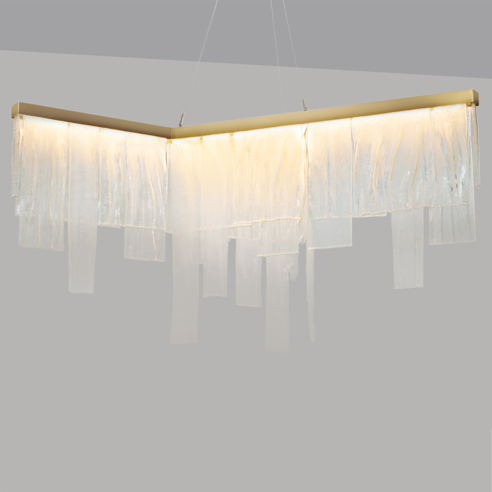 Cascata LED Chandelier in Detail.