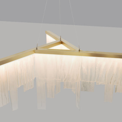 Cascata LED Chandelier in Detail.