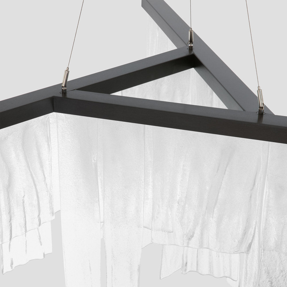 Cascata LED Chandelier in Detail.