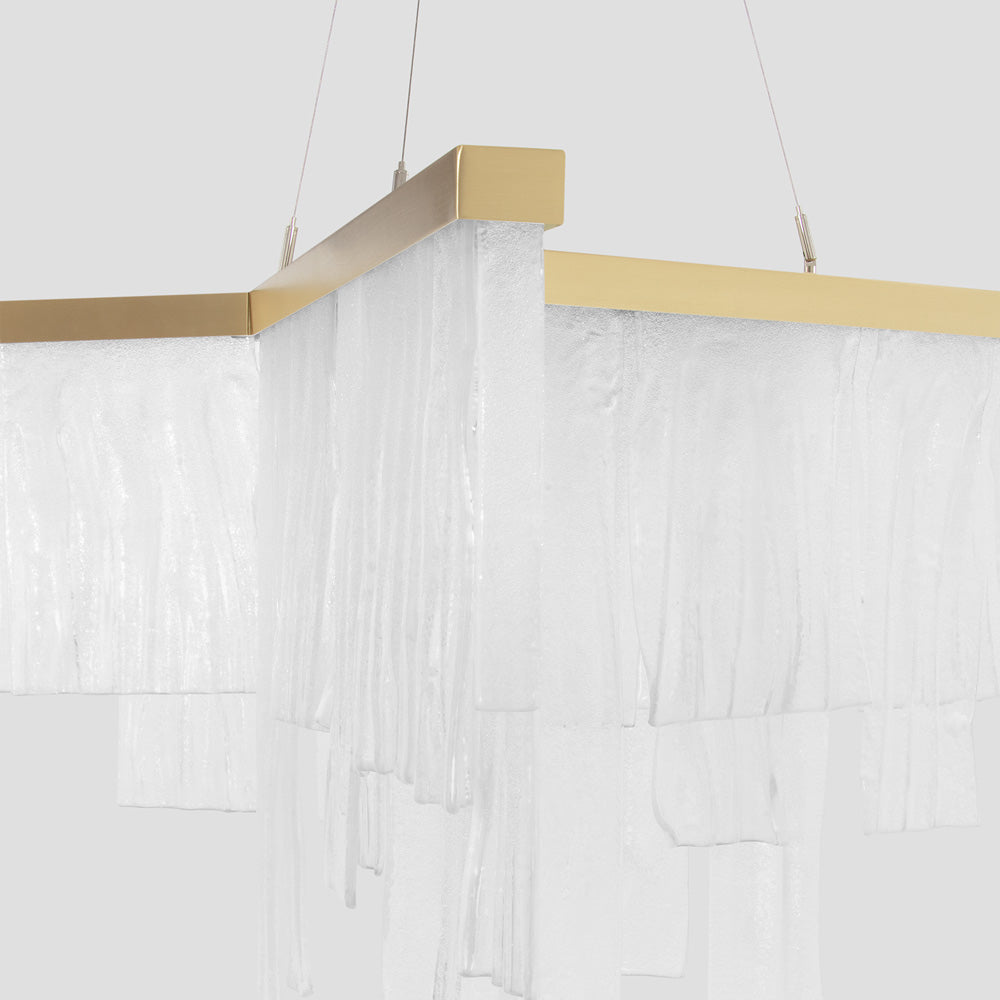 Cascata LED Chandelier in Detail.