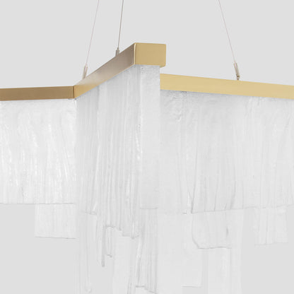 Cascata LED Chandelier in Detail.