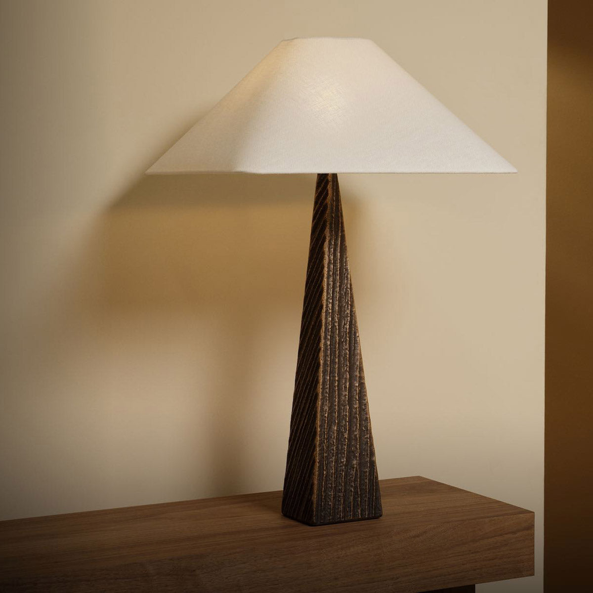 Cubist Table Lamp in Detail.