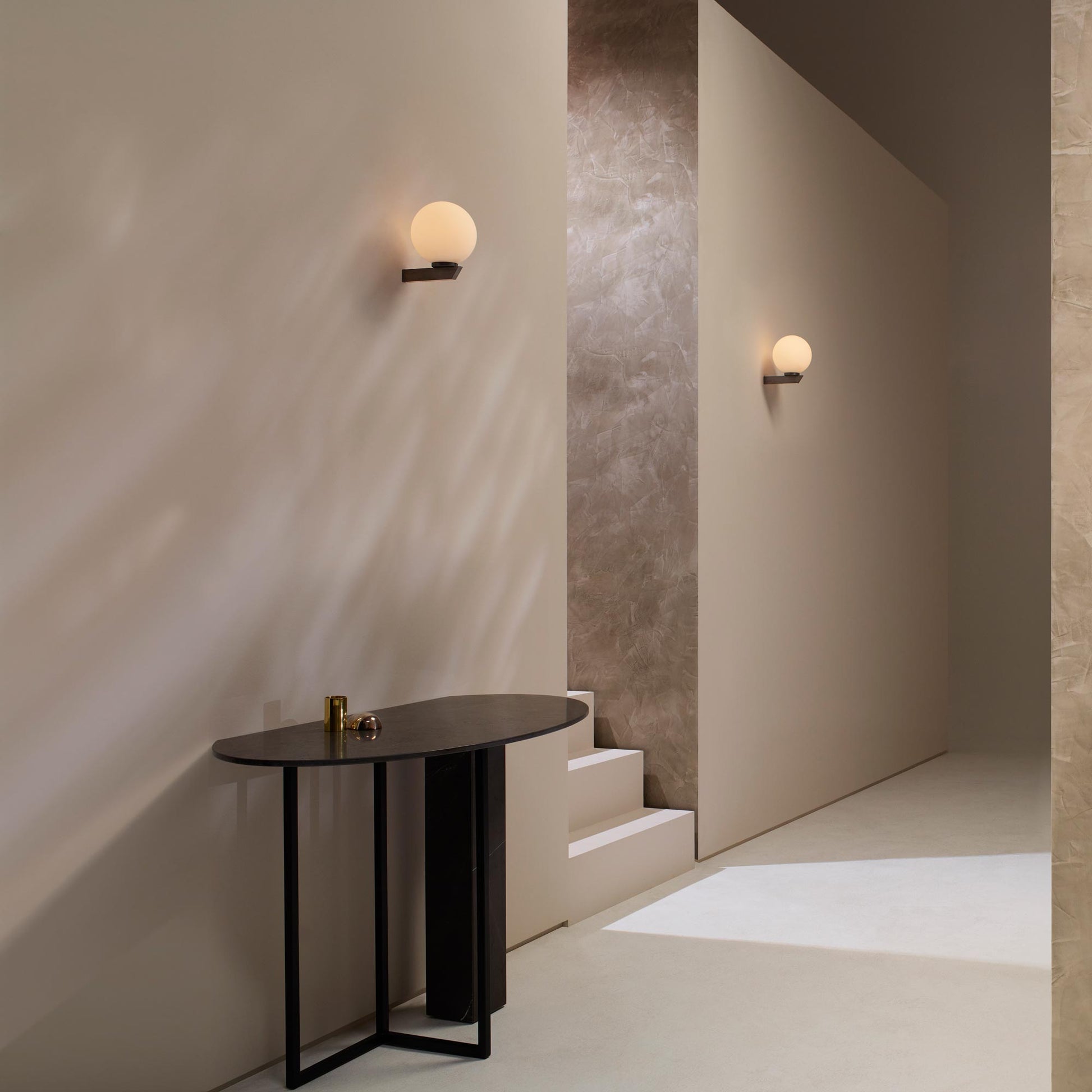 Gaia LED Wall Light in living room.