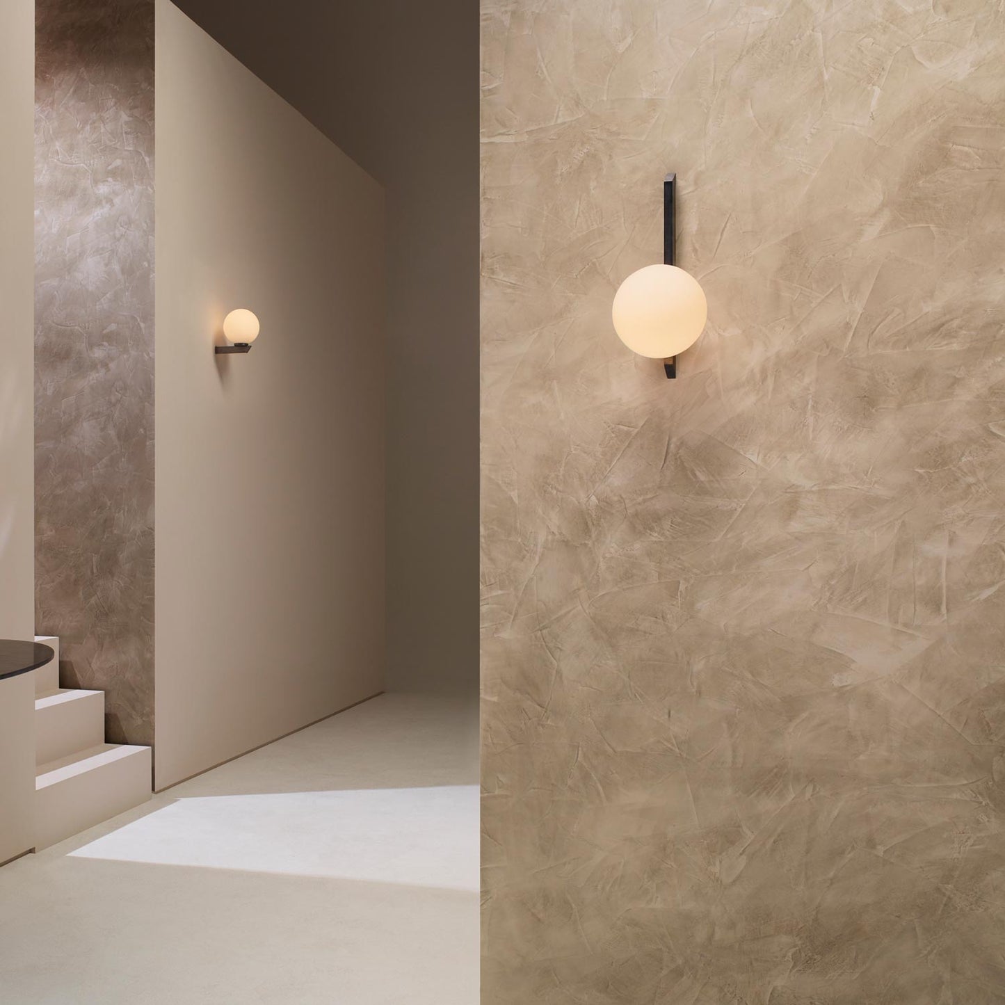 Gaia LED Wall Light in living room.