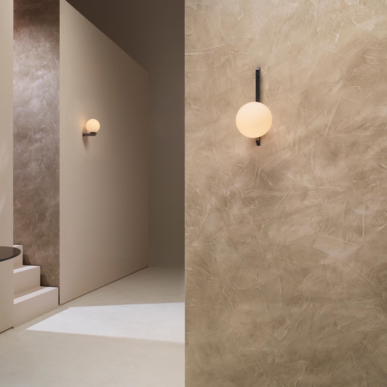 Gaia LED Wall Light in living room.