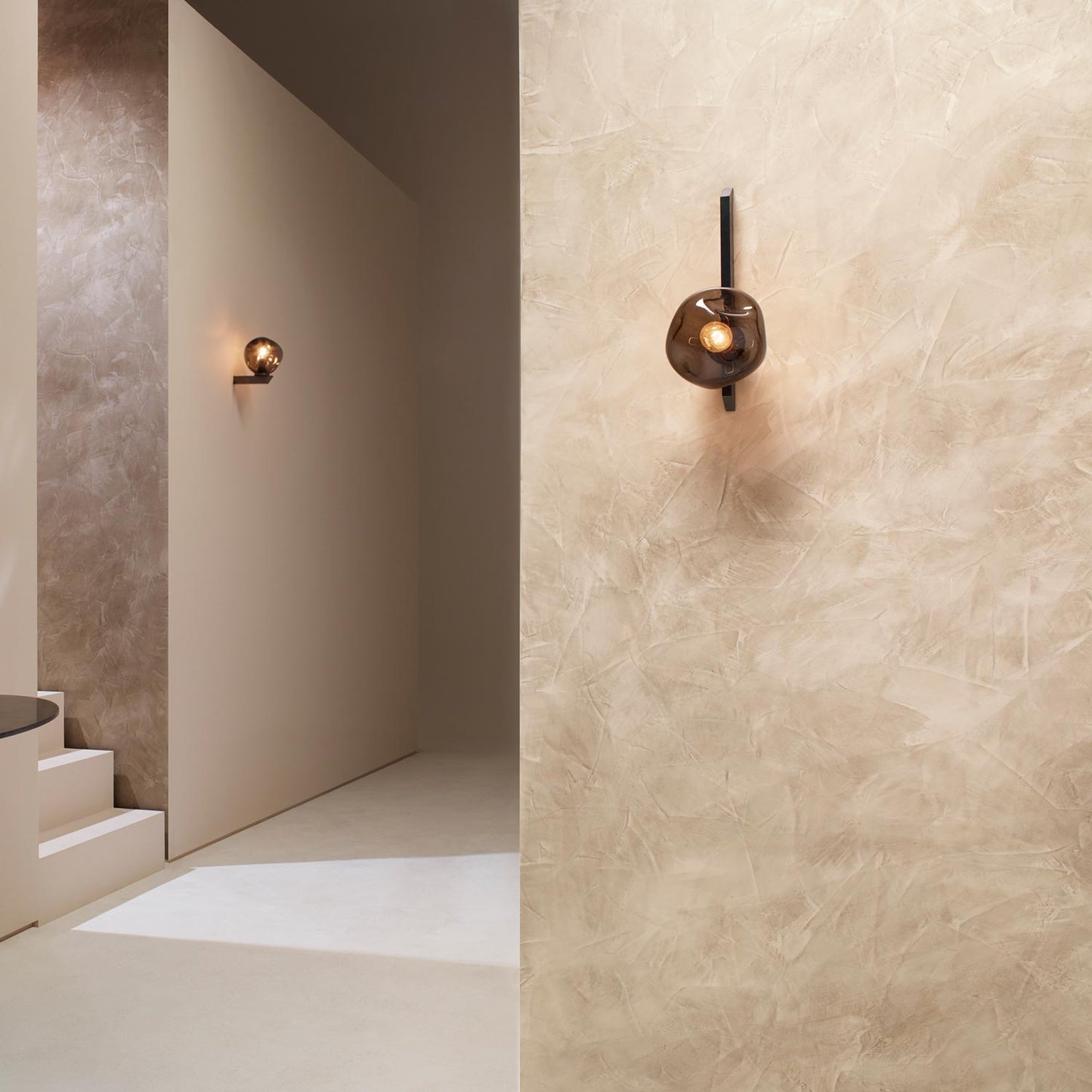 Gaia LED Wall Light in living room.