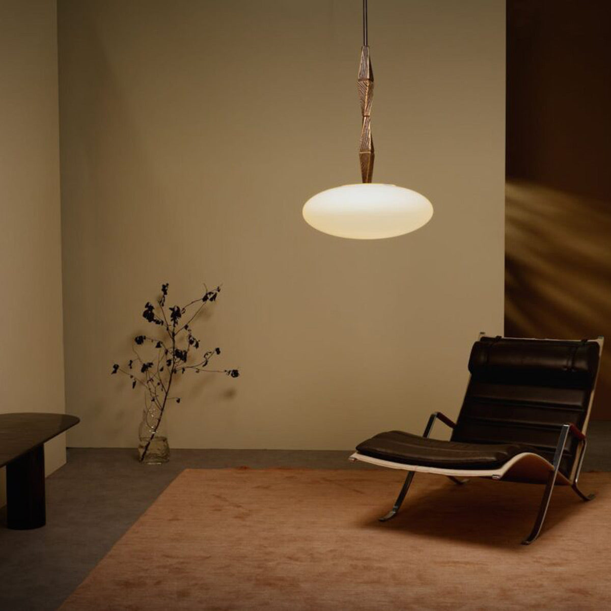 Jules Pendant Light in living room.