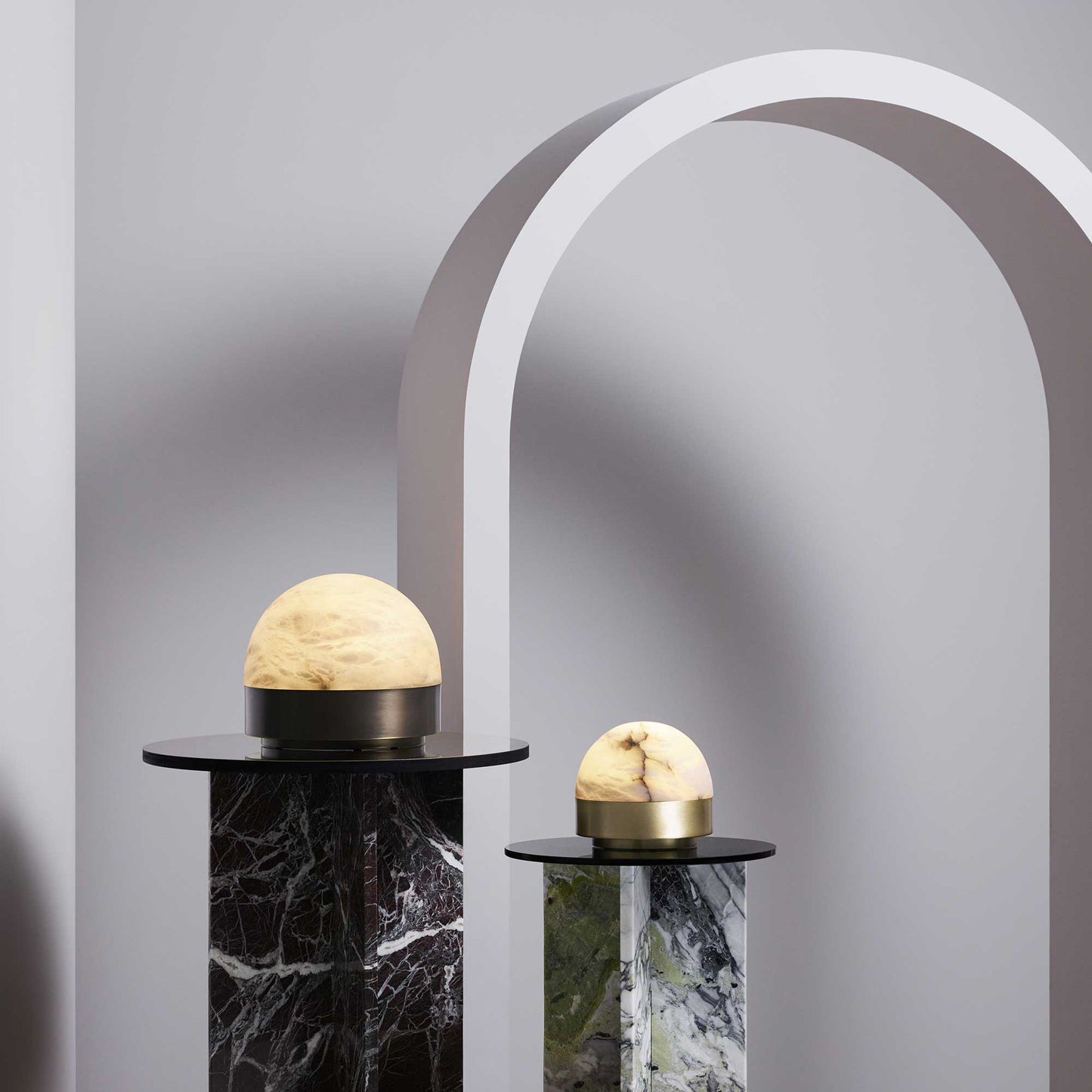 Lucid LED Table Lamp in living room.