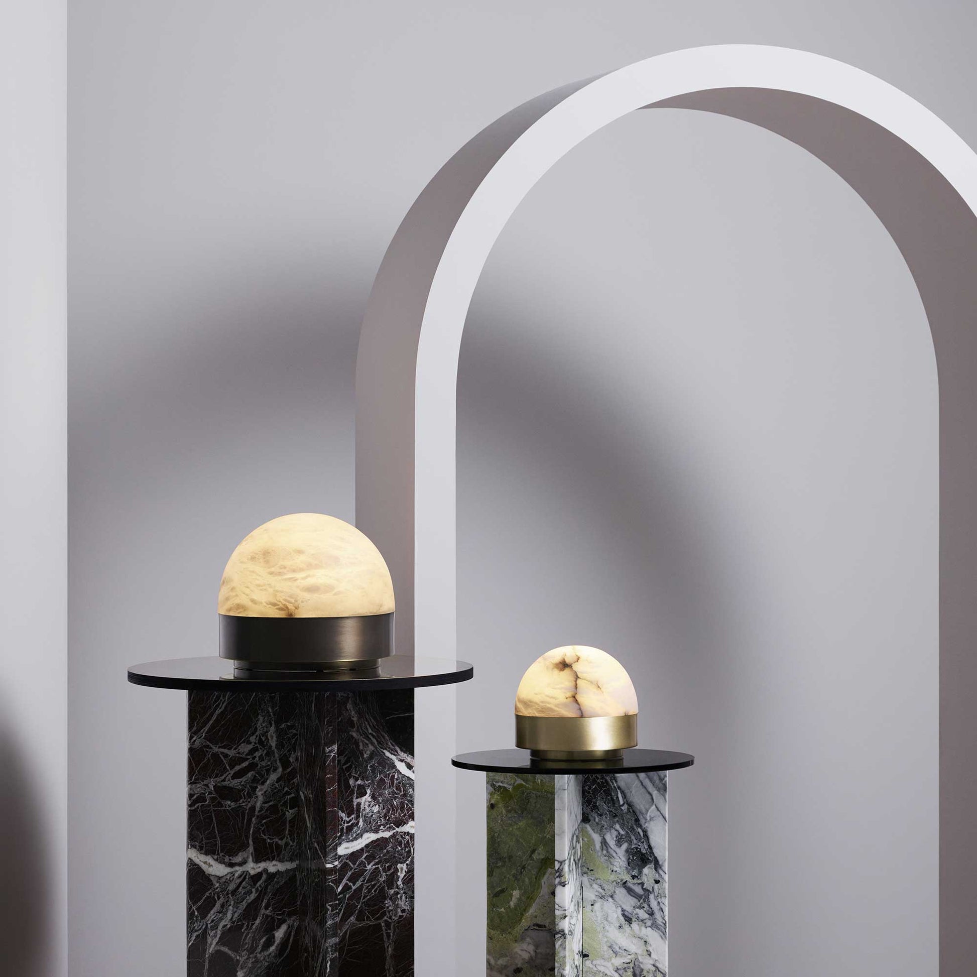 Lucid LED Table Lamp in living room.