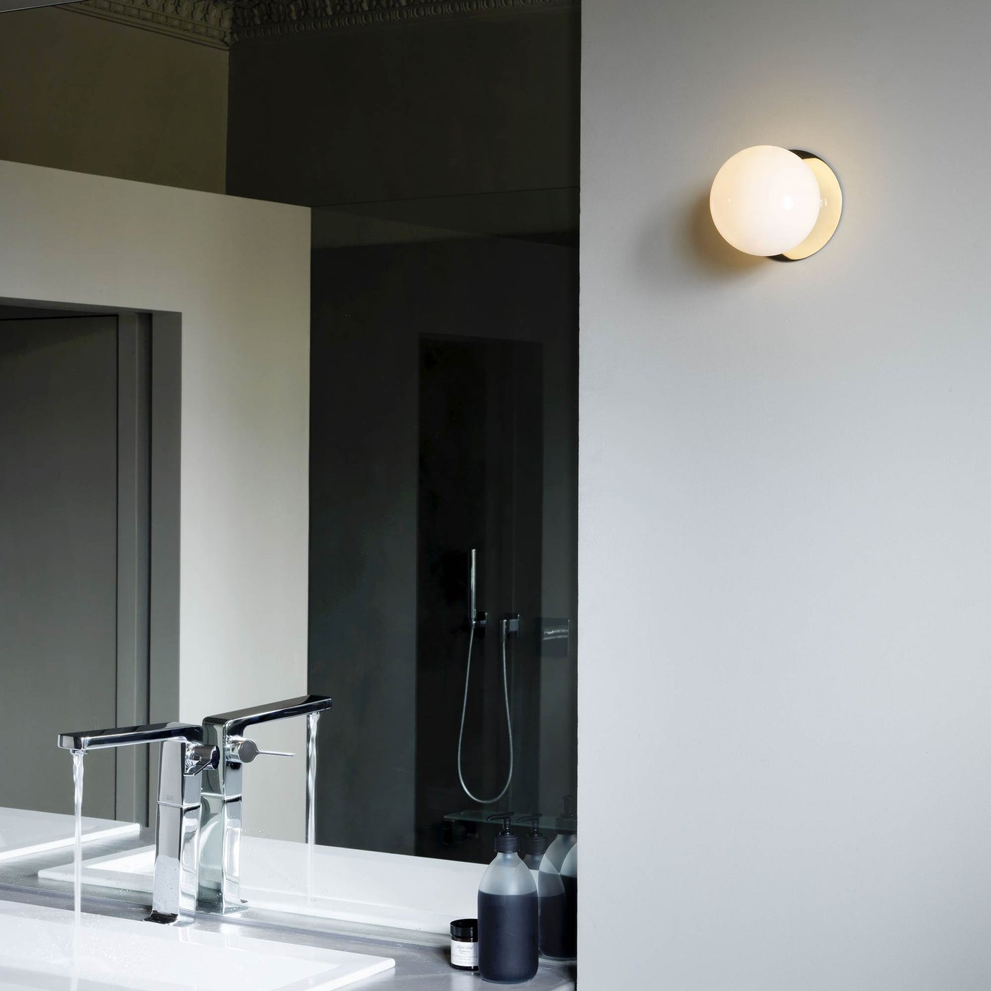 Mezzo Ceiling/Wall Light in bathroom.