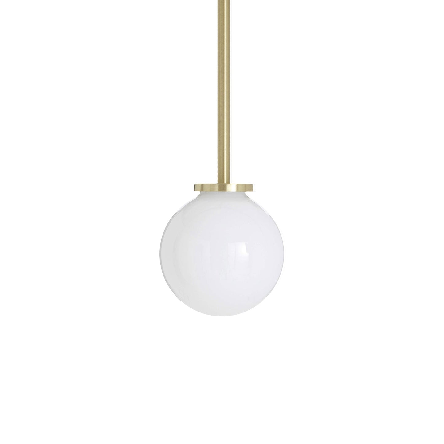 Mezzo Pendant Light in Satin Brass.