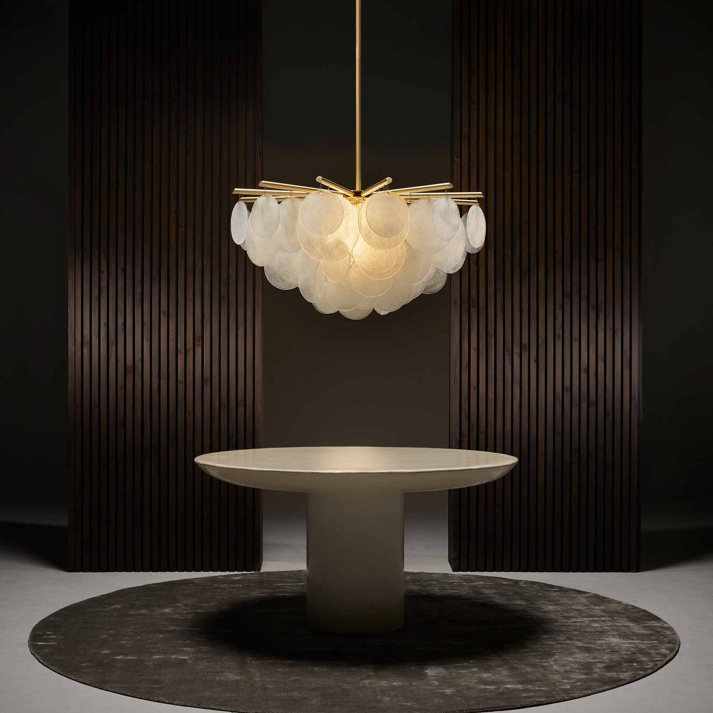 Nimbus Round Pendant Light in exhibition.