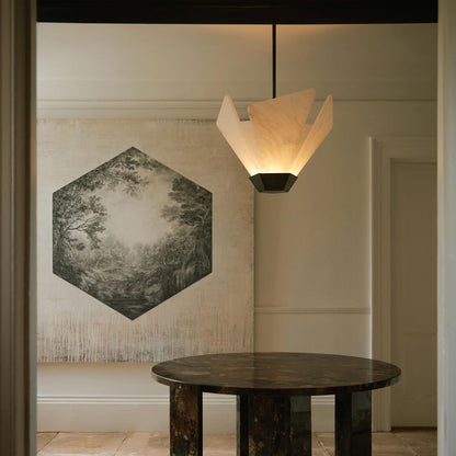 Shard LED Pendant Light in dining room.