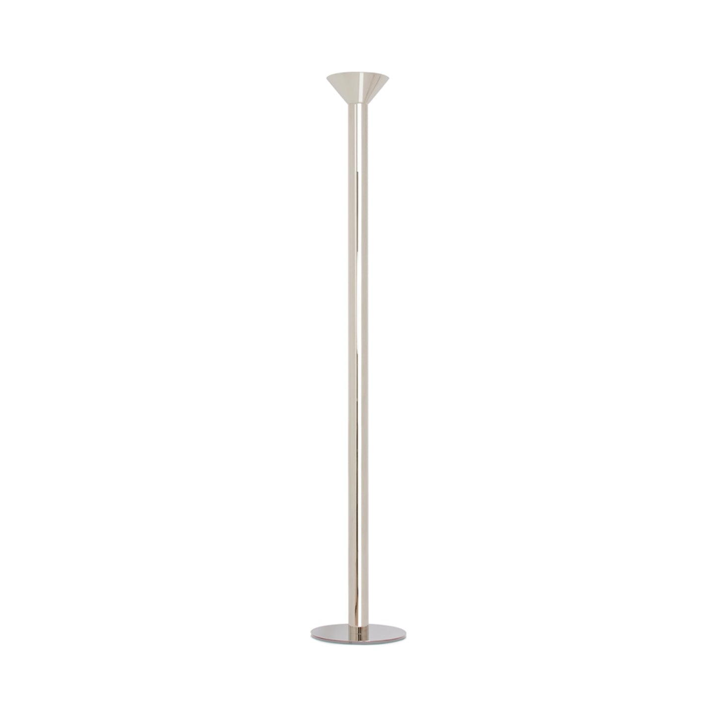 Torres Floor Lamp in Polished Nickel.