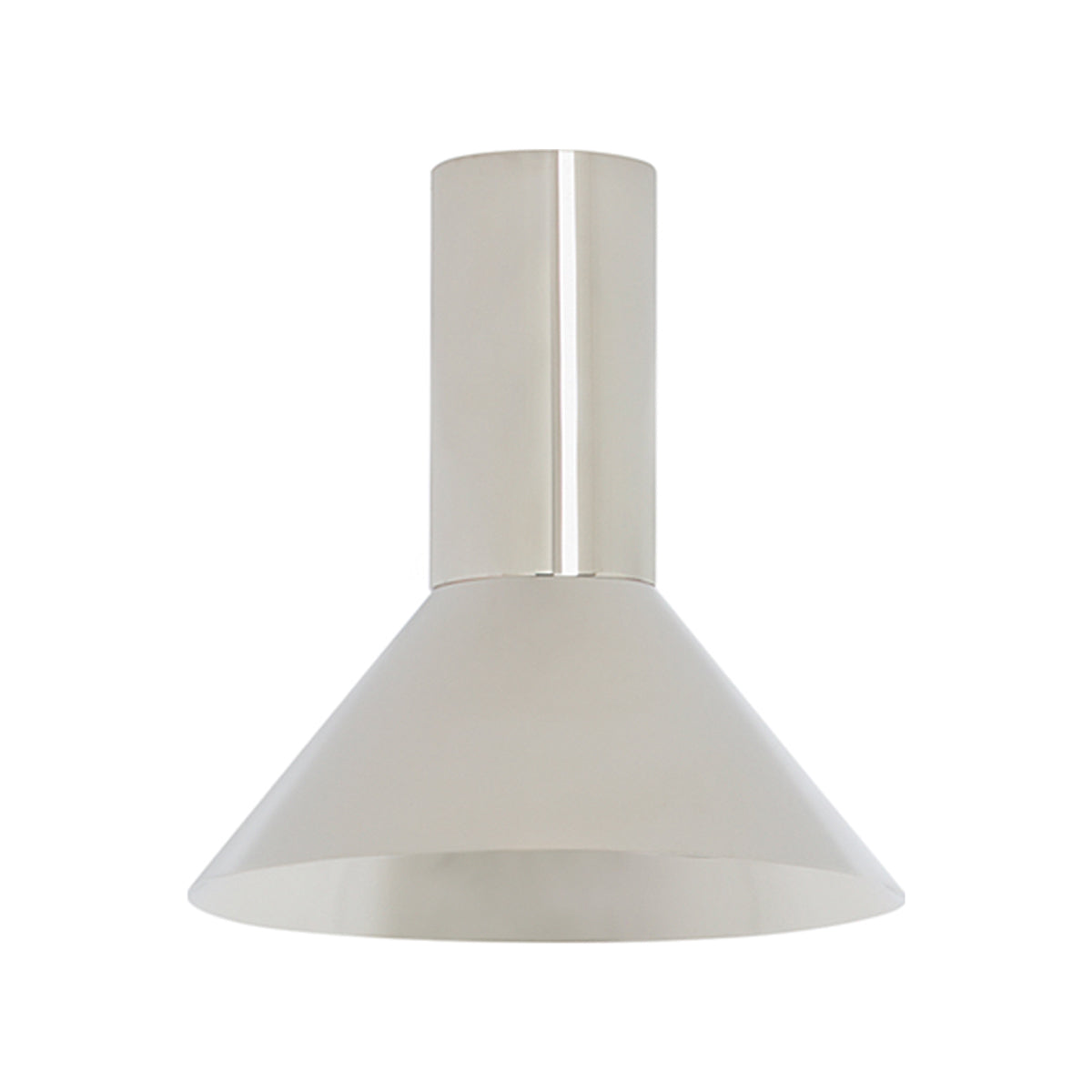 Torres Flush Mount Ceiling Light in Polished Nickel (8.07-Inch).
