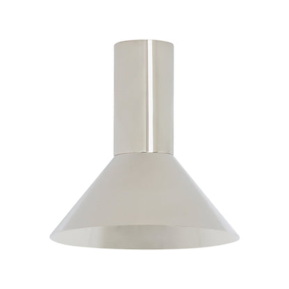 Torres Flush Mount Ceiling Light in Polished Nickel (8.07-Inch).