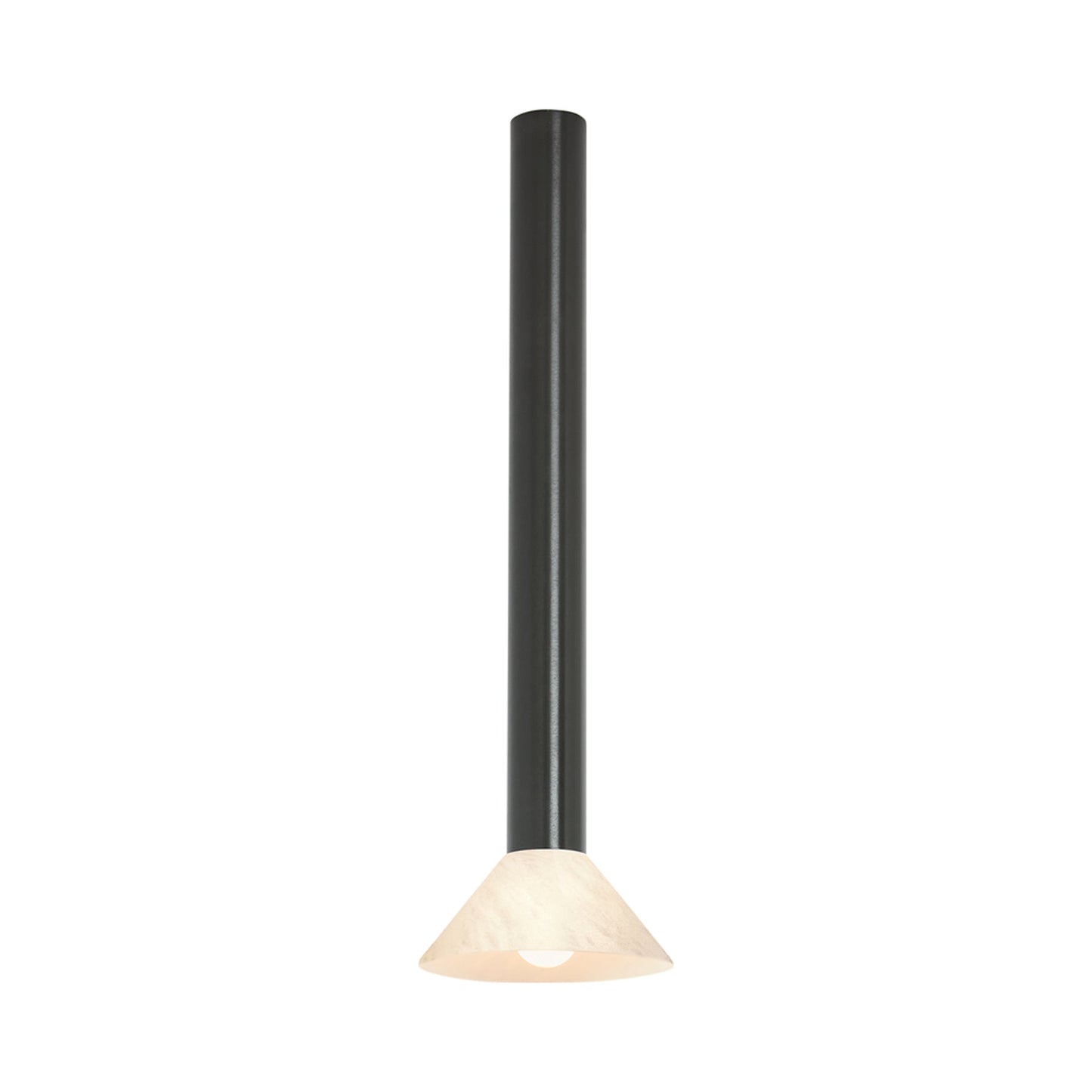 Torres Flush Mount Ceiling Light in Bronze/Honed Alabaster (27.56-Inch).