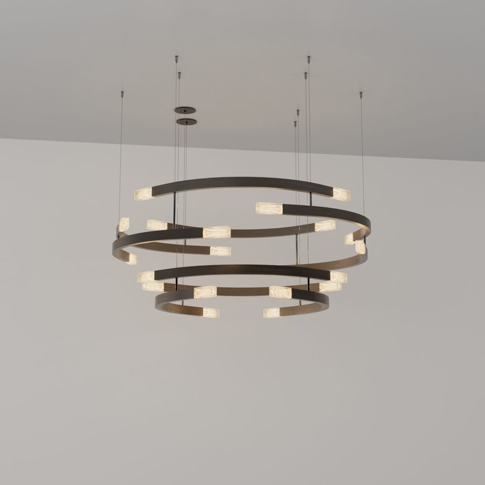 Trace Circular Halo LED Pendant Light in Detail.