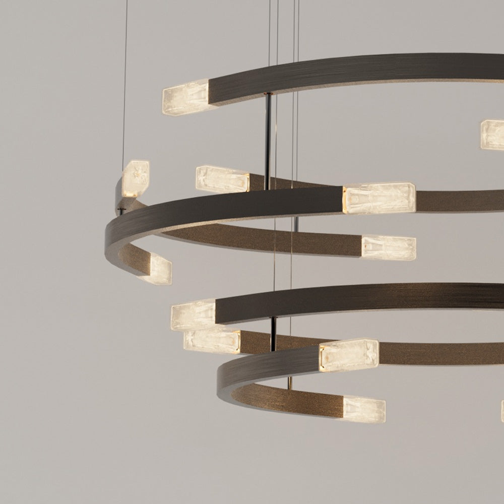 Trace Circular Halo LED Pendant Light in Detail.