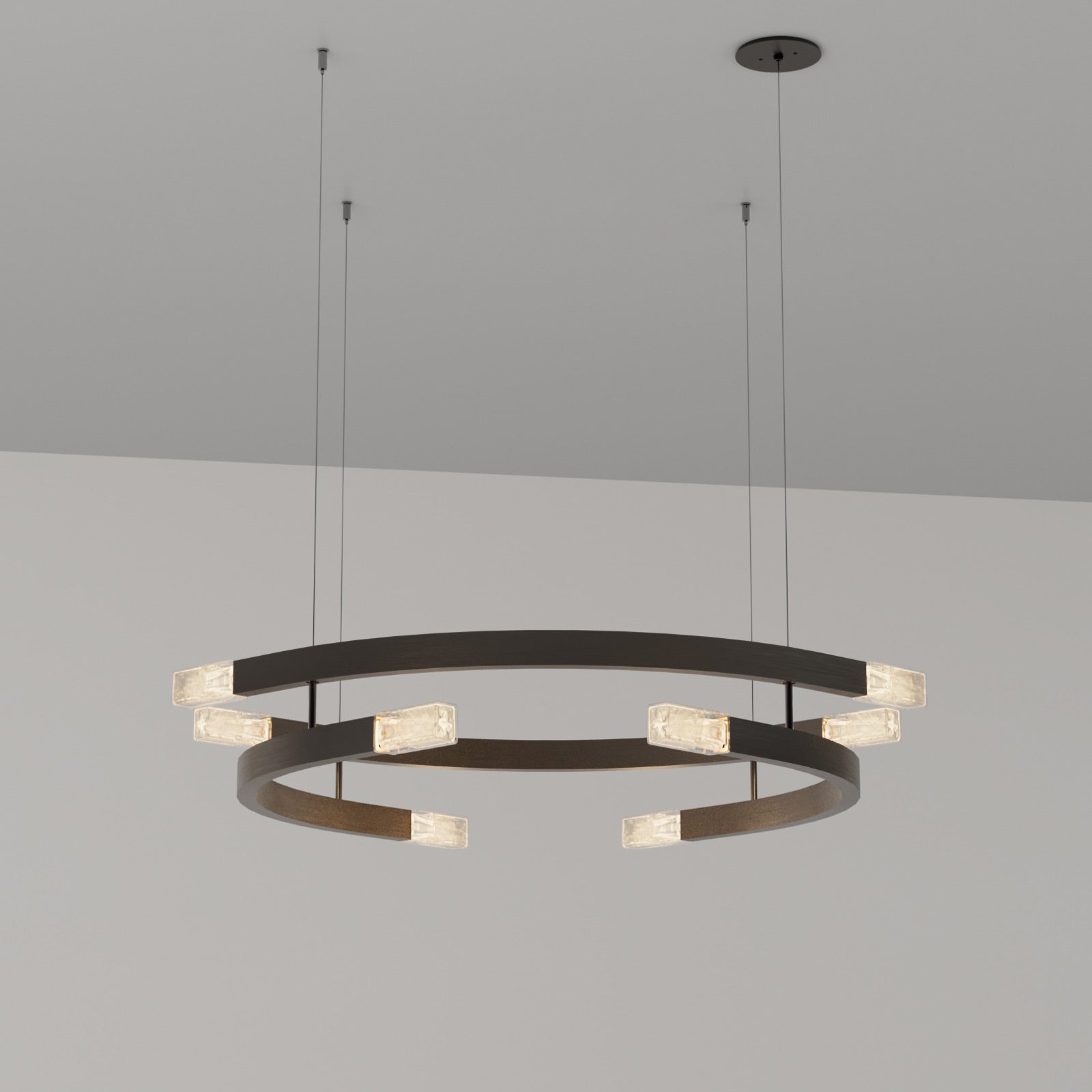 Trace Circular LED Pendant Light in Detail.