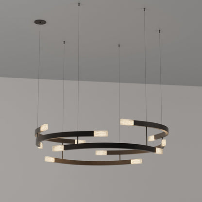 Trace Circular LED Pendant Light in Detail.