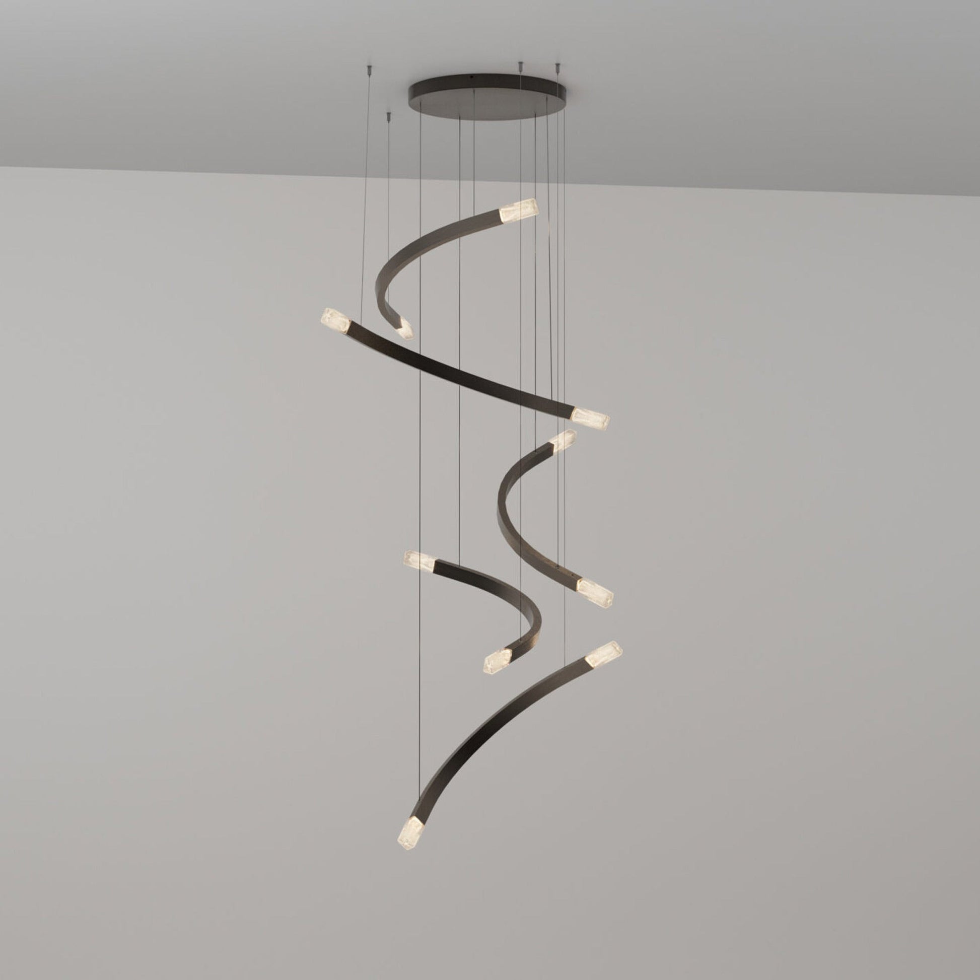Trace Free Fall LED Pendant Light in Detail.