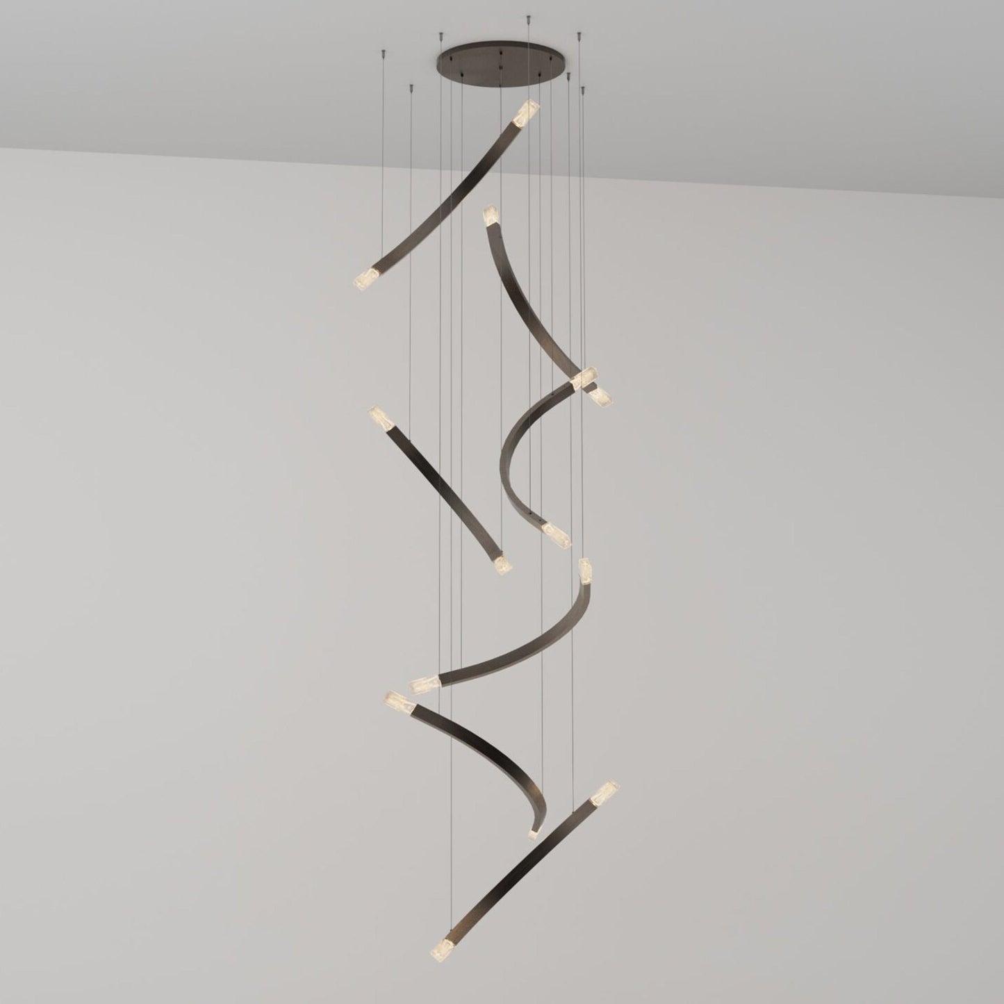 Trace Free Fall LED Pendant Light in Detail.