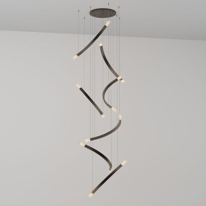 Trace Free Fall LED Pendant Light in Detail.