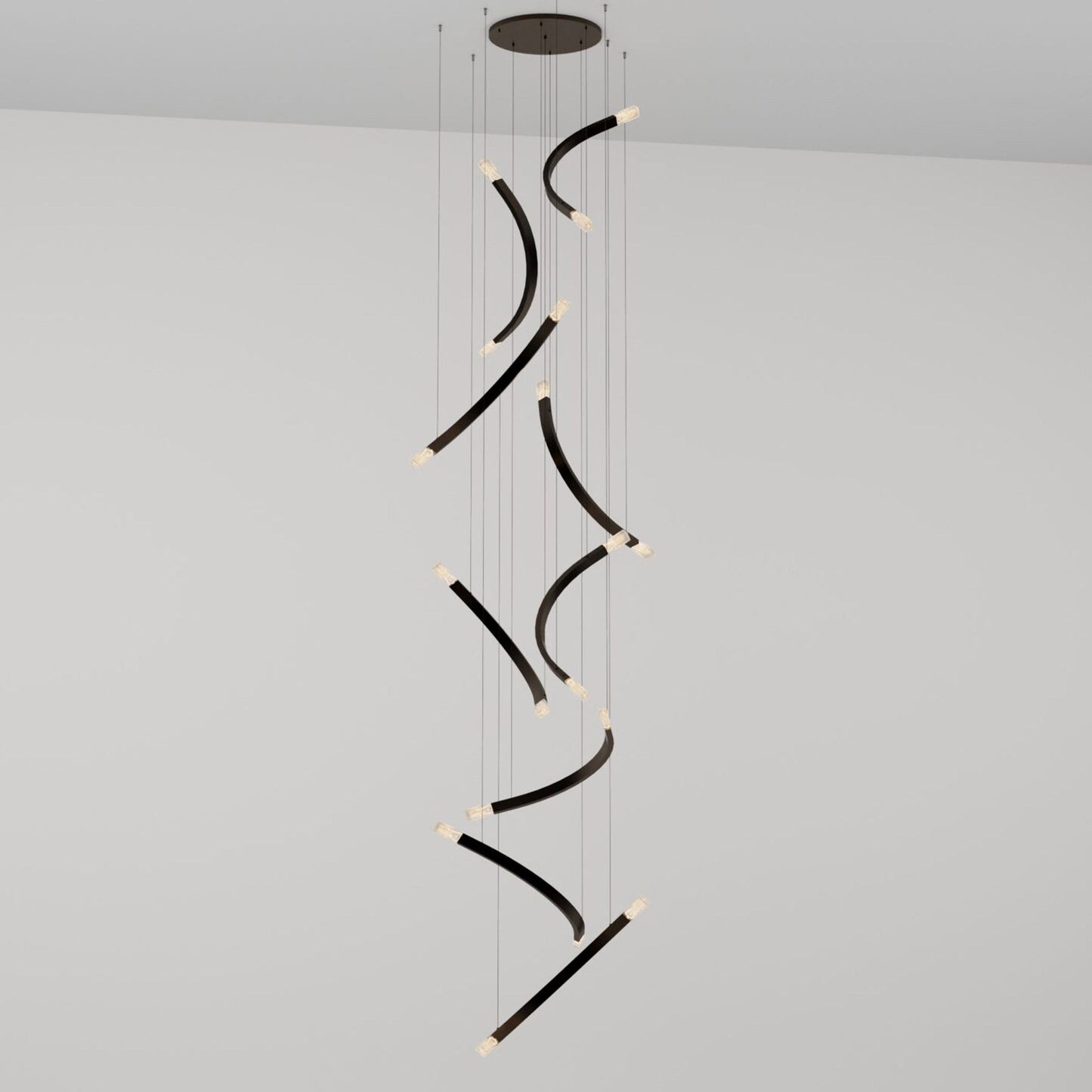 Trace Free Fall LED Pendant Light in Detail.
