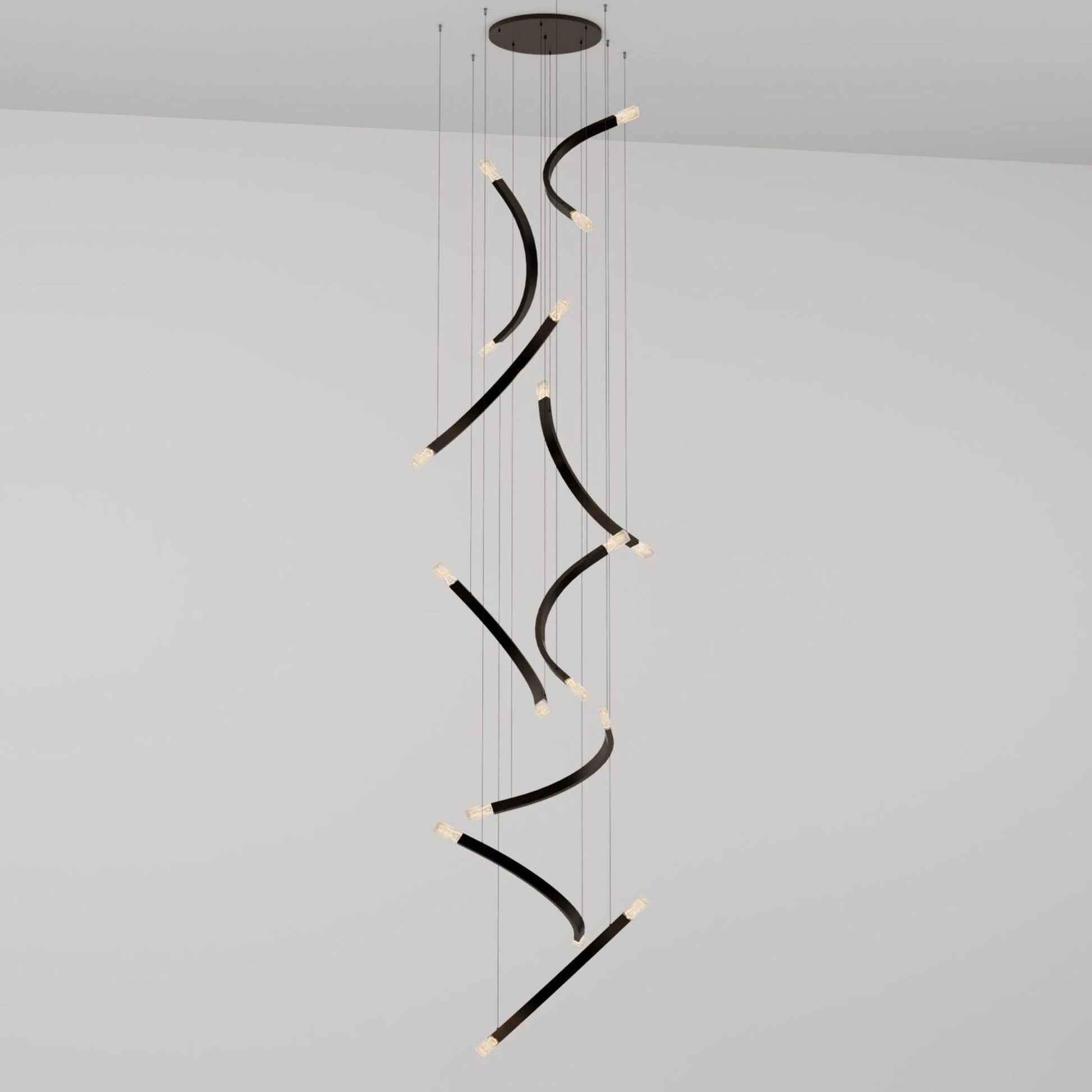 Trace Free Fall LED Pendant Light in Detail.