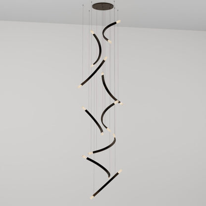 Trace Free Fall LED Pendant Light in Detail.