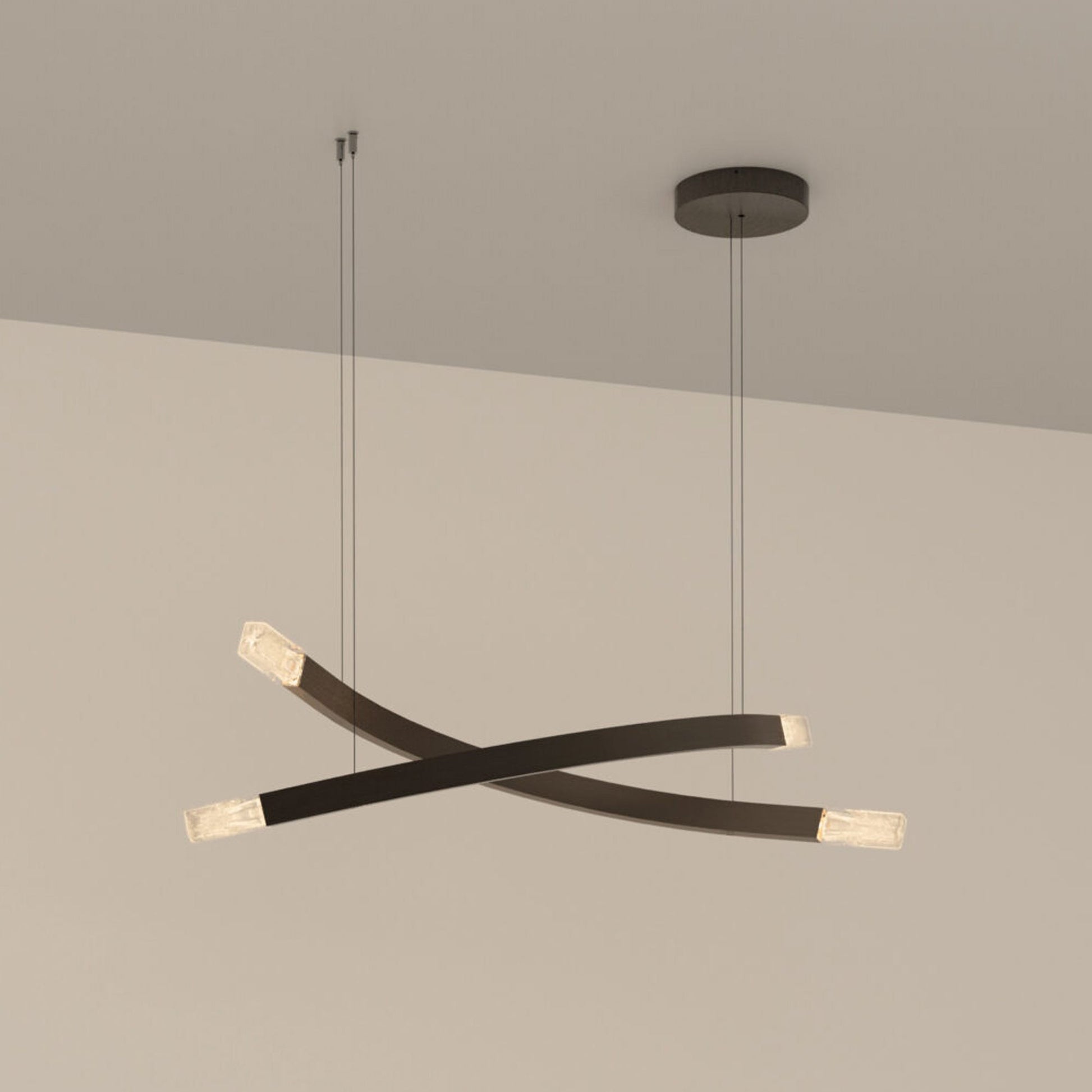Trace Linear X LED Pendant Light in Detail.