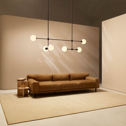 Trevi LED Chandelier in living room.