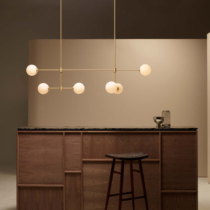 Trevi LED Chandelier in kitchen.