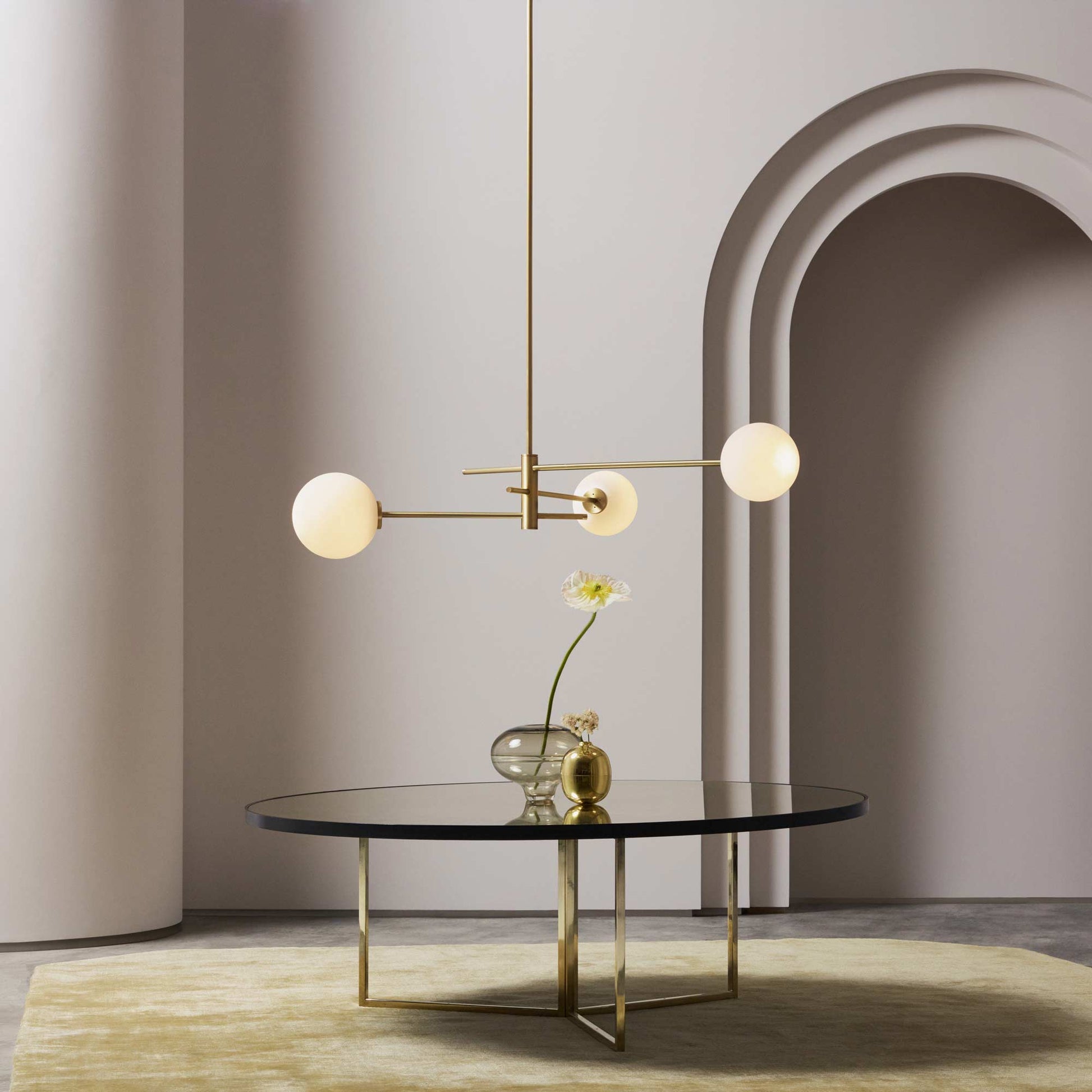 Trevi Pendant Light in living room.