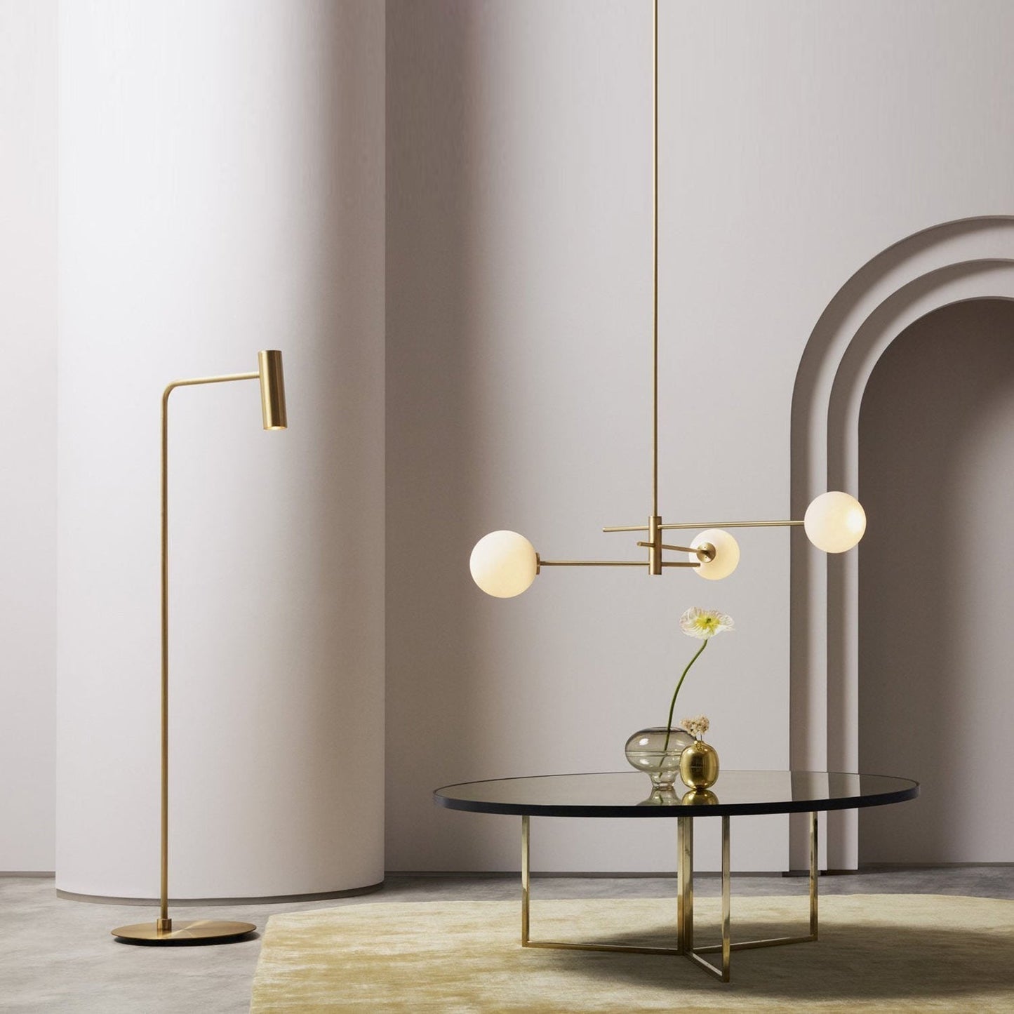 Trevi Pendant Light in living room.