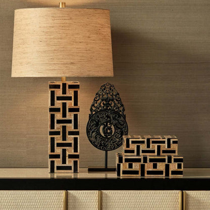 Aarna Table Lamp in living room.