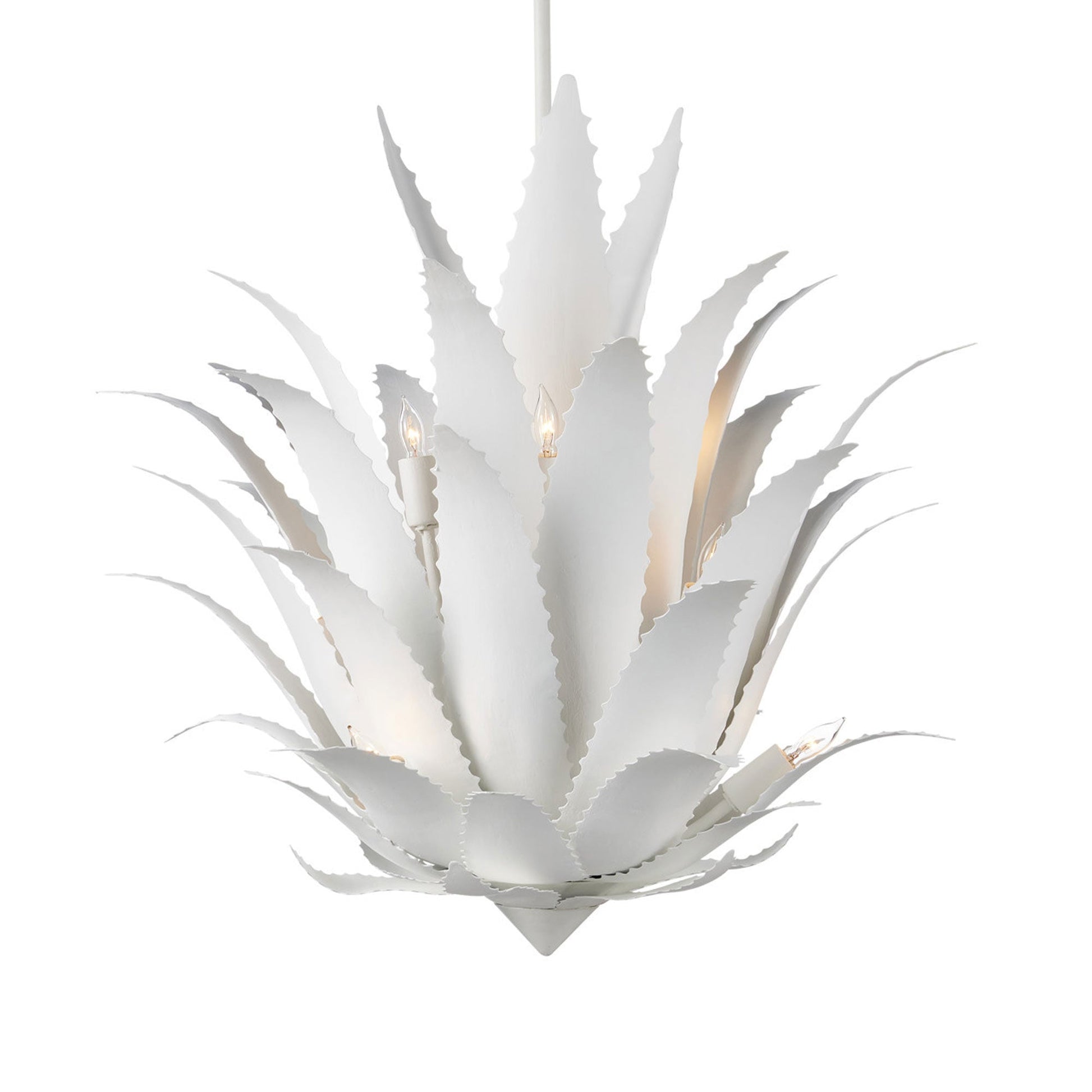 Agave Chandelier in Detail.